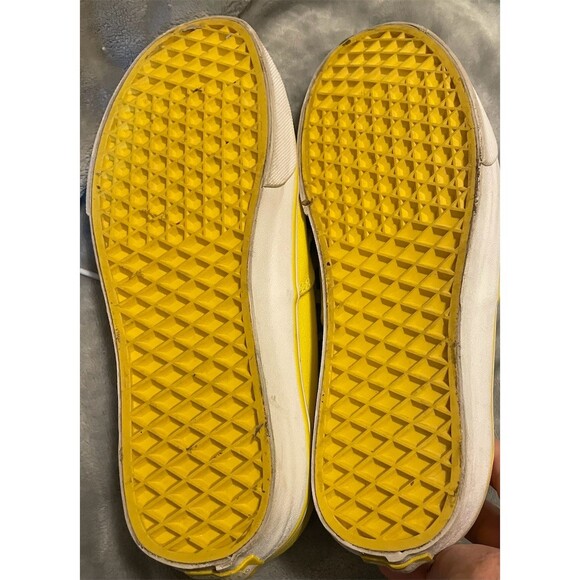 Vans Authentic Low Top Sneakers Maize Yellow True White Lace Up Size 8.5 - Picture 4 of 4